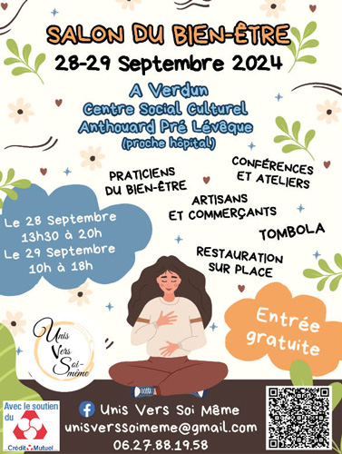 Salon du bien-être de Verdun, 29 et 29 septembre 2024