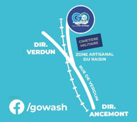 Plan d'accès à la station de lavage